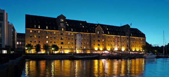 Copenhagen Admiral Hotel, entrepôt accessible PMR vue port