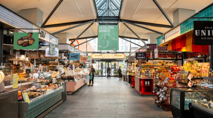 Torvehallerne Copenhague, marché couvert accessible PMR